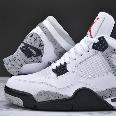 fake air jordan 4 retro white cement shoes mens|jordan 4 white cement 2016.